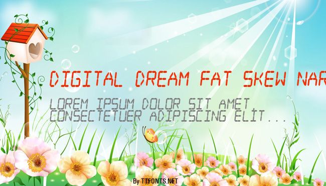 Digital dream Fat Skew Narrow example